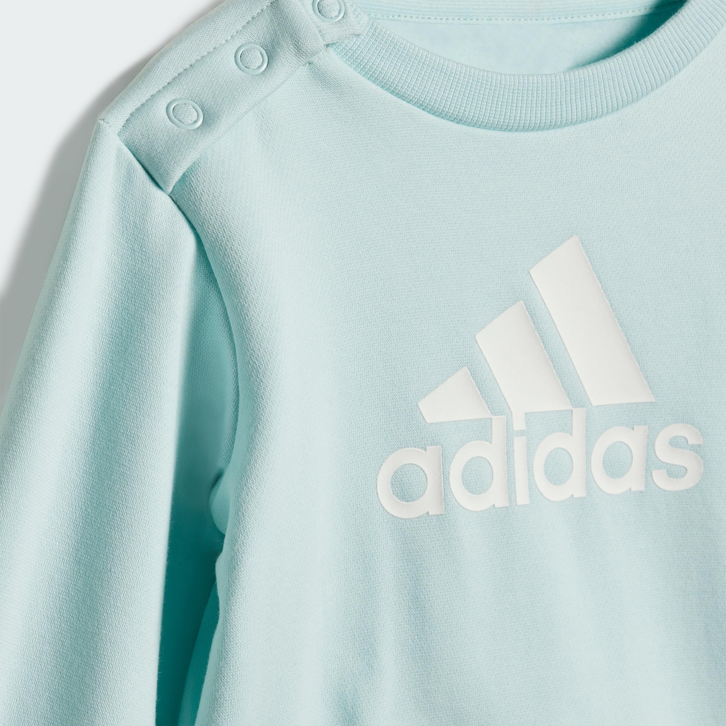 adidas Kids' Ensemble bébés Badge of Sport, Halo Mint/White, 6-9M