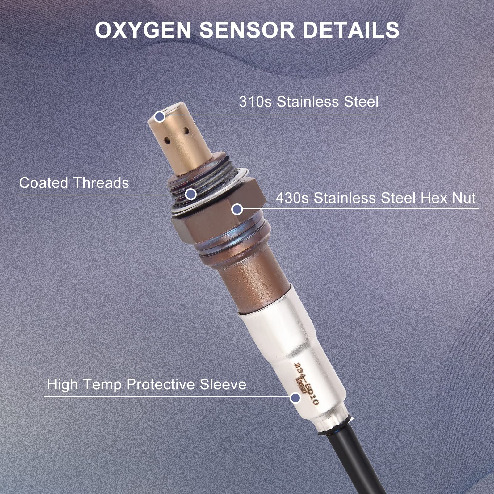 PAPAPARTS Upstream Oxygen Sensor Replacement For Honda Accord, Odyssey, Acura MDX 3.5L – Direct Fit 7-Wire Heated O2 Sensor (234-5010)