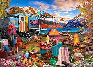 Camping-Motiv-Puzzle, 1000 Teile