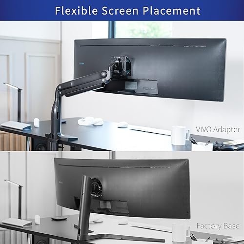 Miniatura 7 de VIVO Soporte de placa adaptador VESA diseñado para monitores Samsung Neo G9, G65B, G70A, G75T, G85NB, CRG9, CHG9, CHG90 y Odyssey G9, VESA 100x100,