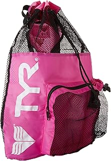 Mochila de malla, color rosa