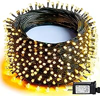 Vista 13 de Dazzle Bright - Guirnalda de luces para Halloween, 300 LED, 100 pies, 8 modos de iluminación, conectables, decoraciones para carnaval, jardín