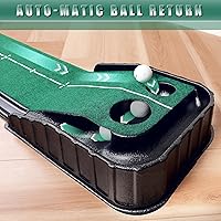 Vista 3 de CHAMPKEY Golf Putting Green Indoor - Advanced Guides Golf Putting Mat - Enhance Putting Accuracy and Challenge