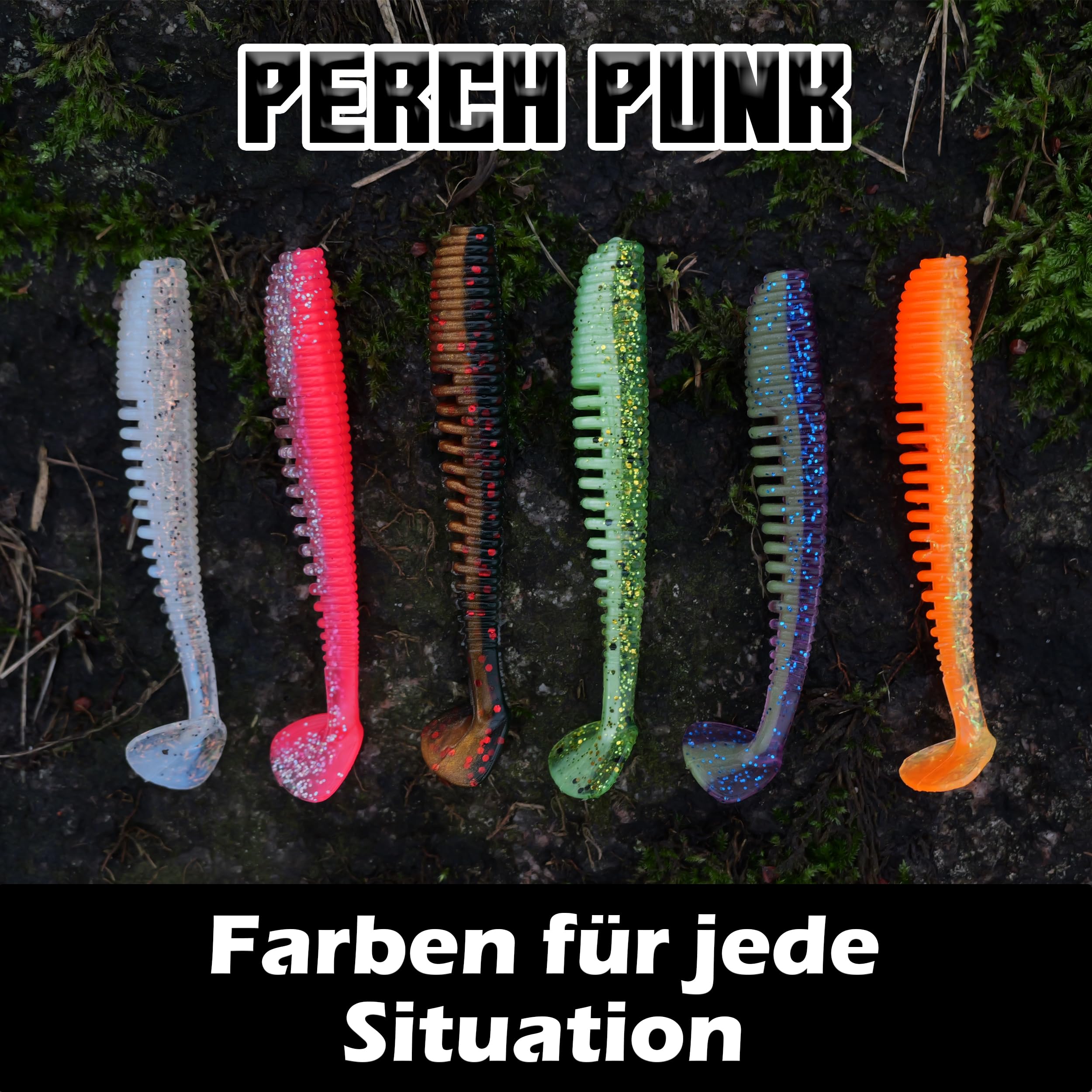 Paradox Fishing Gummifische 7,5cm 10cm 13cm - Zanderköder Gummifisch Zander Köder Gummifische Set Barschköder Barsch Köder - perfekt für Barsch und Zander