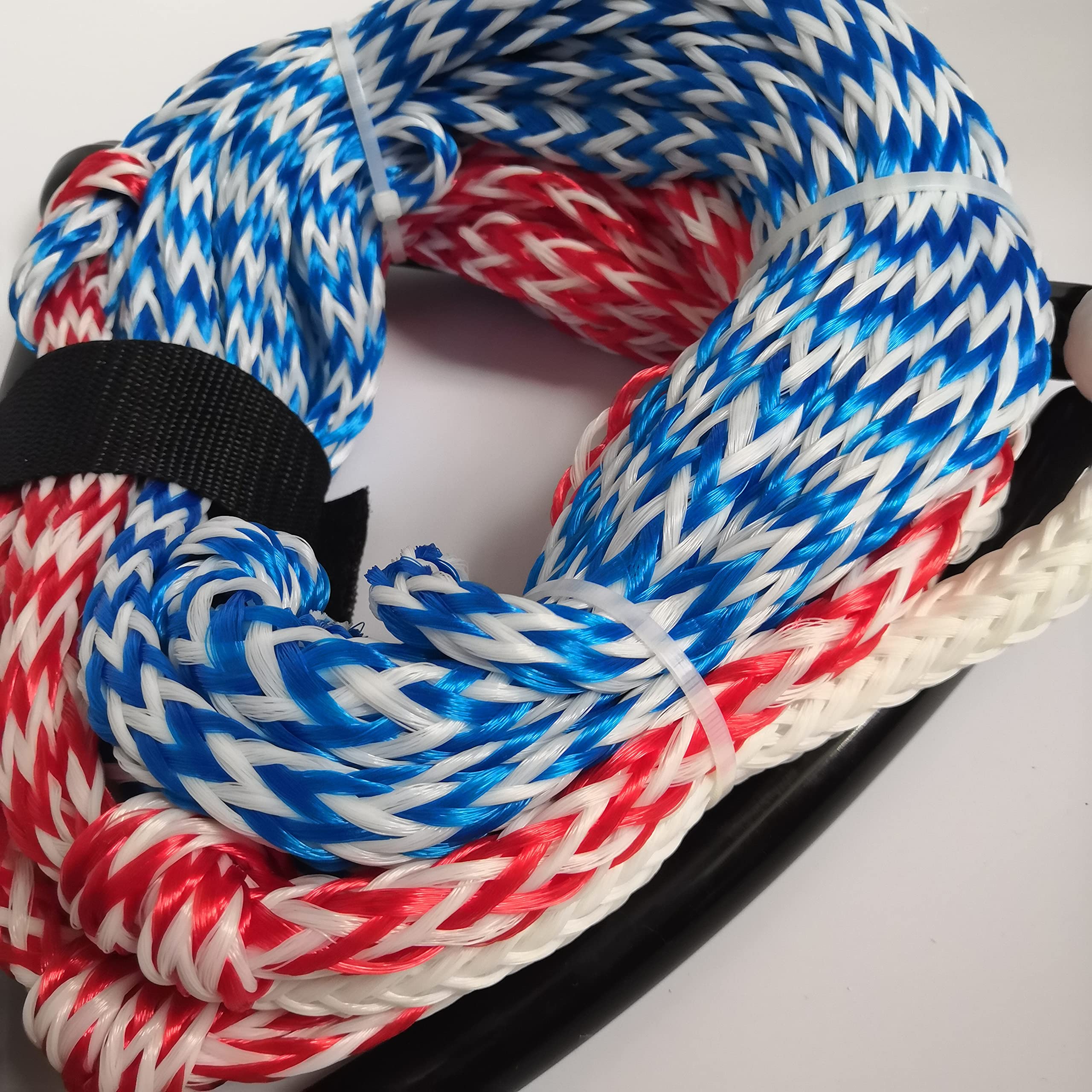 1pc agua de agua de agua, cuerda de la rodilla de wakeboard de la rodilla de la rodilla de la cuerda de la cuerda de la correa de la correa del mango del tejido de la fila del tejido de la cue