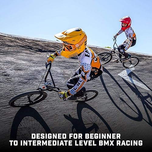 Vista 8 de Mongoose Bicicleta de carreras Title Pro o Elite BMX con ruedas de 20 o 24 pulgadas en rojo, naranja o negro, principiantes o regresantes, con marco