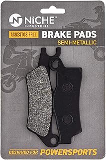 NICHE Front/Rear Right Brake Pad Set for Can-Am 705601014 Semi-Metallic