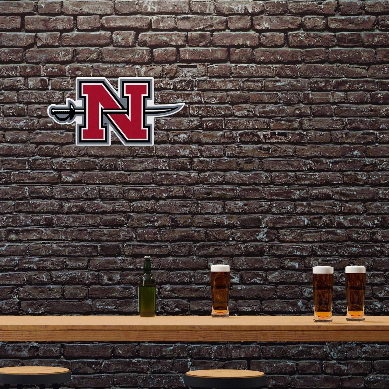 Rico Industries NCAA Nicholls Colonels Shape Cut Pennant - Home and Living Room Décor - Soft Felt EZ to Hang - Image 2