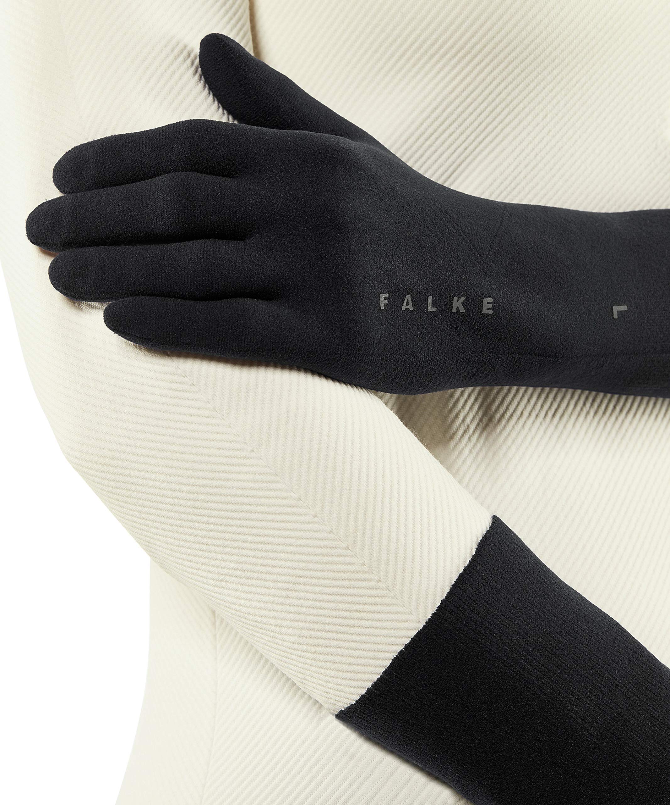 FALKE Unisex Light Gloves Breathable Quick Dry Black Navy Blue For Men Or Women Lightweight Seamless Ideal Base Layer Glove For Ski Snowboarding Hiking 1 Pair