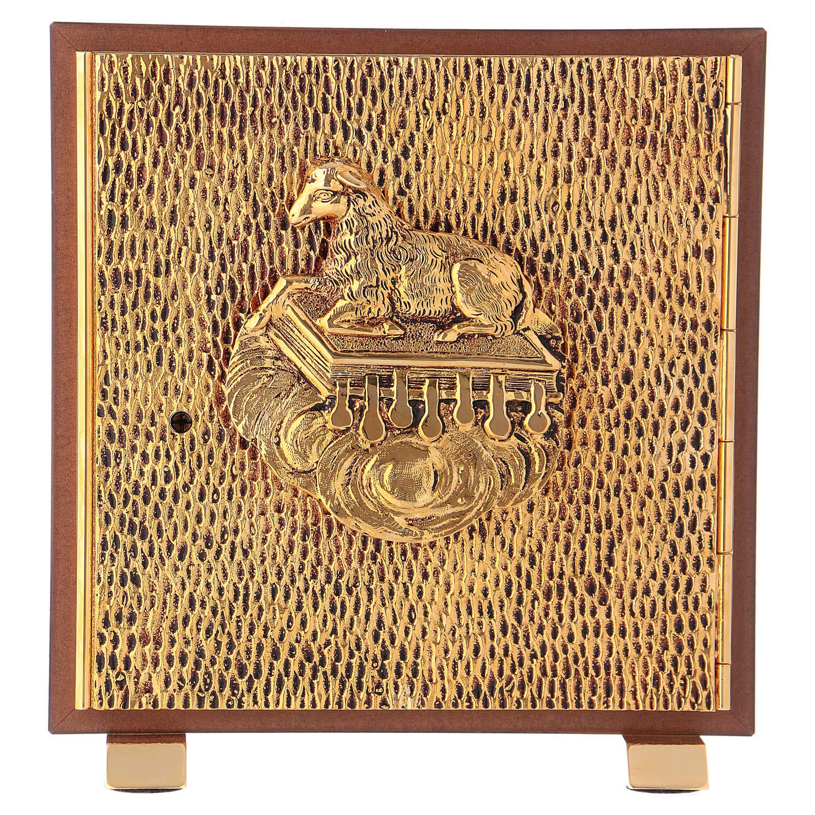 Wood Tabernacle Lamp burl elm Finish