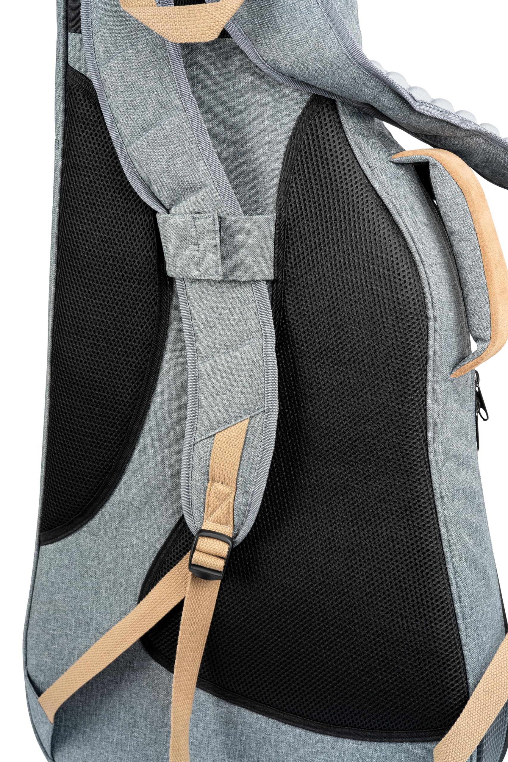 Ortega Guitars Deluxe Bass Gigbag - E-Bass Tasche - Höhe 122 cm - Breite 37,5 cm - Baumwolle, Grau (OGBEB-DLX-GY)