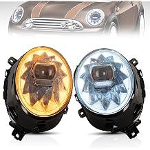 VLAND Headlights Assembly Fit for BMW Mini Cooper F56, Base, Chili, Pepper 2014-2018 Not For John Cooper Works/Superleggera W/Dynamic Start-up DRL, LED Front light with Sequential Turn Signal