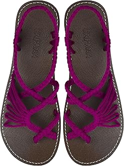 Capana Woven Women's Flat Sandals - Strappy Braided Sandals, Beach Sandals for Women Dressy Summer, Rope Bohemian Sandals, Spring Casual Womens Shoes, Comfy Boho Flats for Teen Girls – Banyan