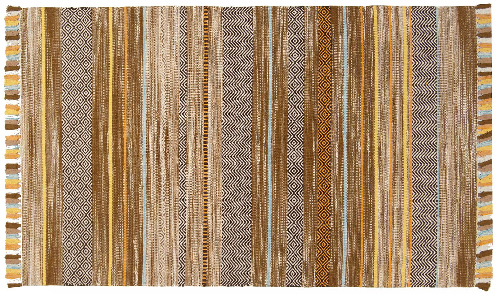 Galleria Farah1970 - 220x160 CM Kilim Autentico, Originale e Fatto a Mano Ideale Per la Sala , Salotto , Ufficio , Seconda casa e la cucina