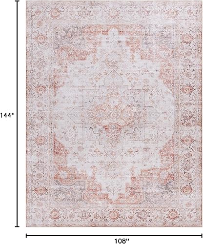 Miniatura 2 de Safavieh Tucson Collection TSN105F - Alfombra oriental envejecida de 9 x 12 pies color gris claroóxido