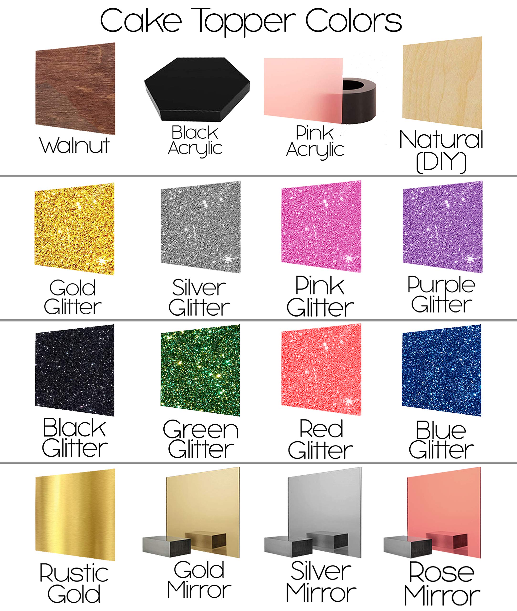 Personalized Wedding Cake Topper With Customized Bride and Groom Names and Marriage Date for Mr Mrs