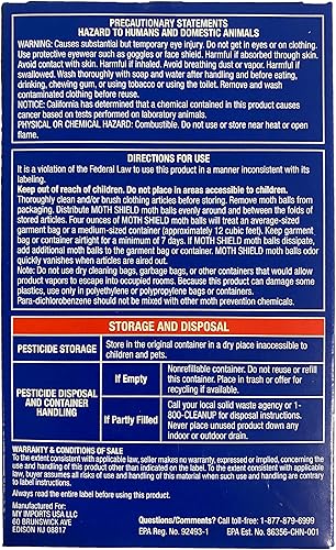 Miniatura 2 de Moth Shield - Trampas para bolas para ropa, muebles, alfombras y polillas de despensa, caja de 12 onzas (sin perfume, 12 onzas (paquete de 1)