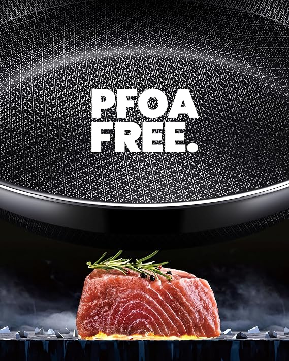 Non Stick Frying Pans, 12 inch Hybrid Baking Pans with Lid