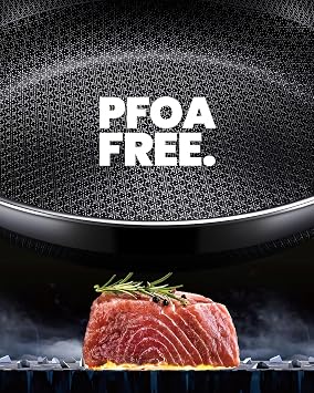 Non Stick Frying Pans, 12 inch Hybrid Baking Pans with Lid