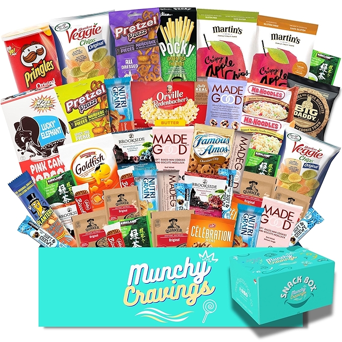 MunchyCravings Premium Snack Box - Tasty & Healthy Treats for Any Occasion