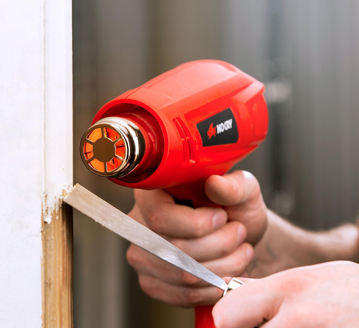 Black Friday - 50% OFF NoCry Electric Heat Gun Kit - with 1500 Watt/12.5A Motor and Dual 662/1022°F Temperature Settings, 4-pc Nozzle Accessories Set Included