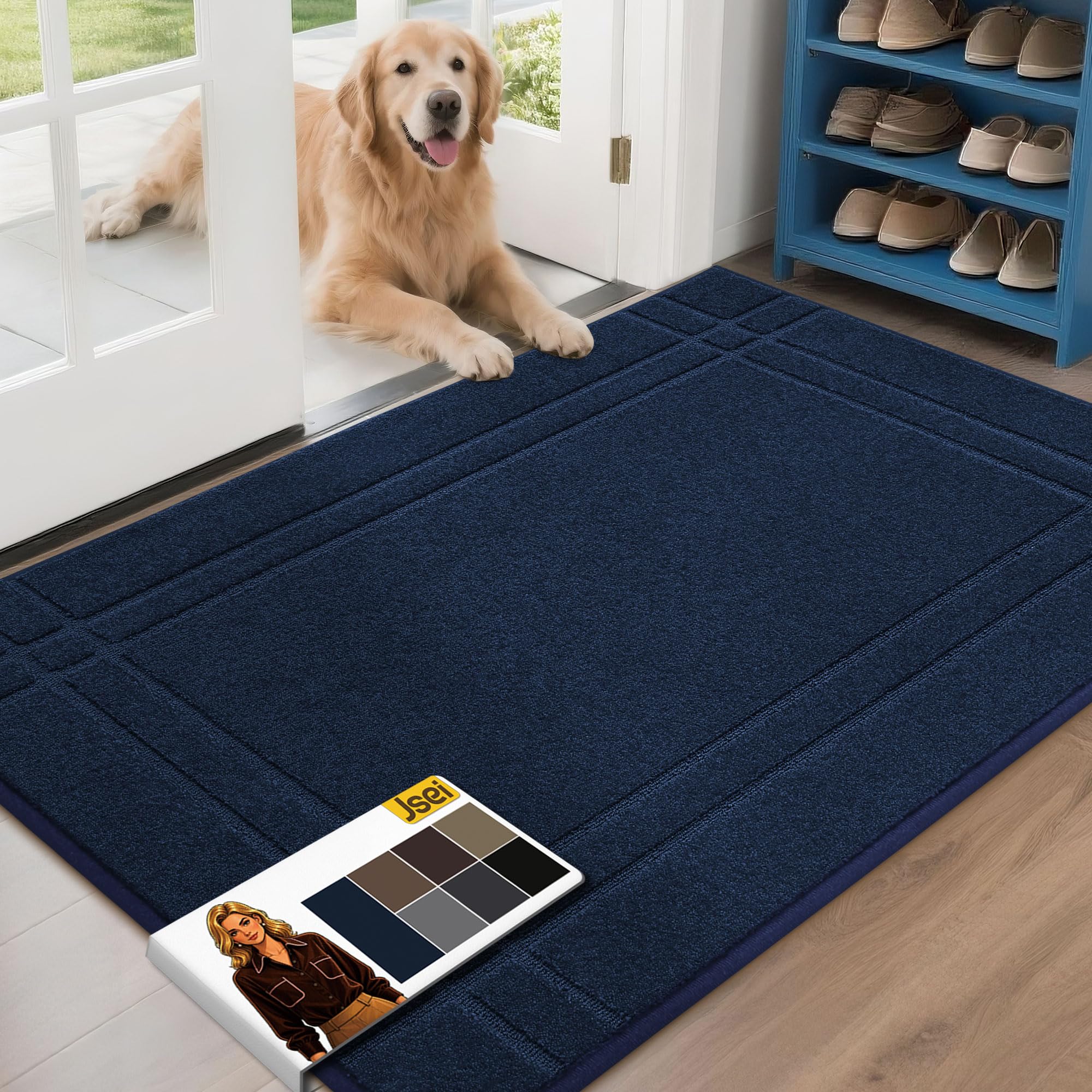Tapis de sol pour chien et entrée JSEI : fini les traces de boue et sols mouillés