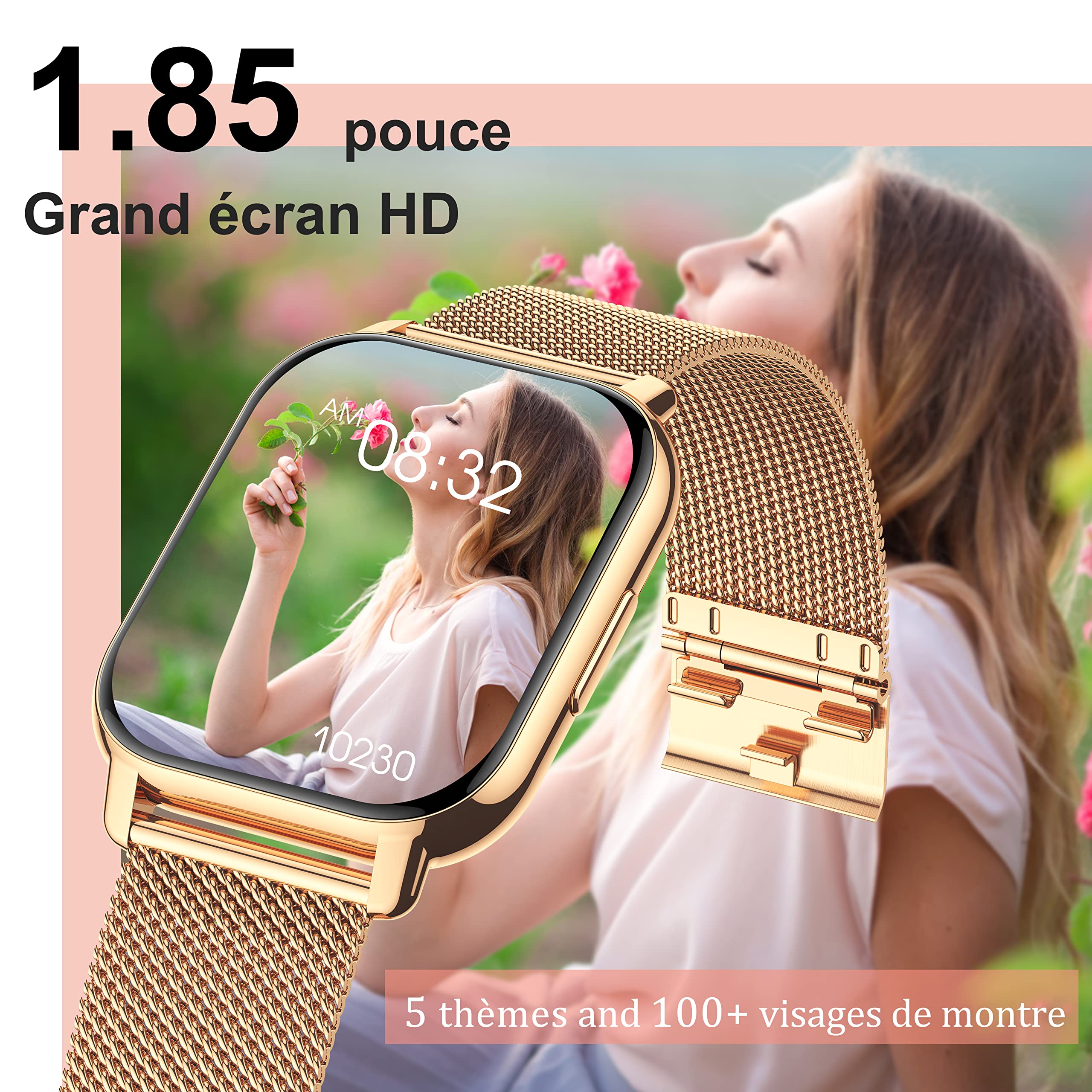 Popglory Montres connectées Tendance pour Femme