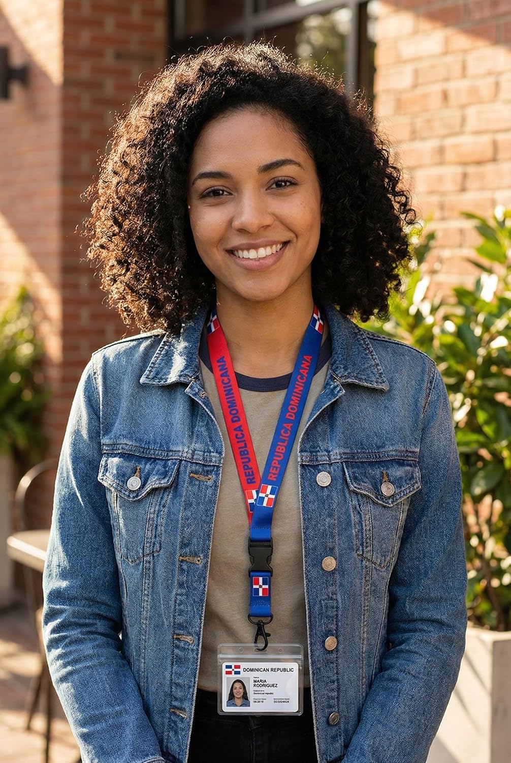 Dominican Republic Lanyard with Detachable Buckle for Keys and ID Badges image 5