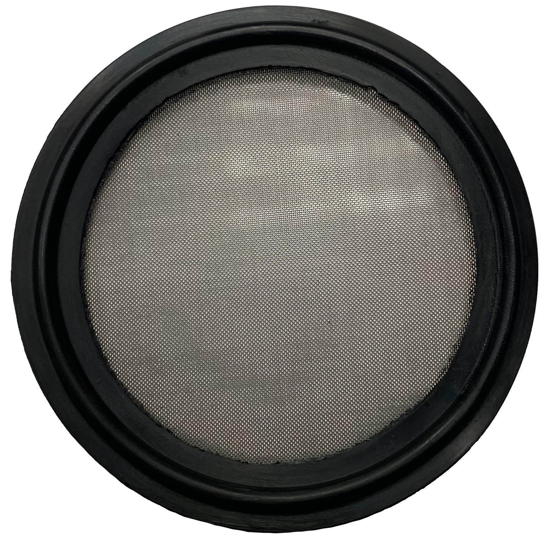 DR-COMPONENT2" Sanitary Tri-Clamp Gaskets (Pack of 2), Bonded Type Screen Mesh #100 Gaskets, Black EPDM