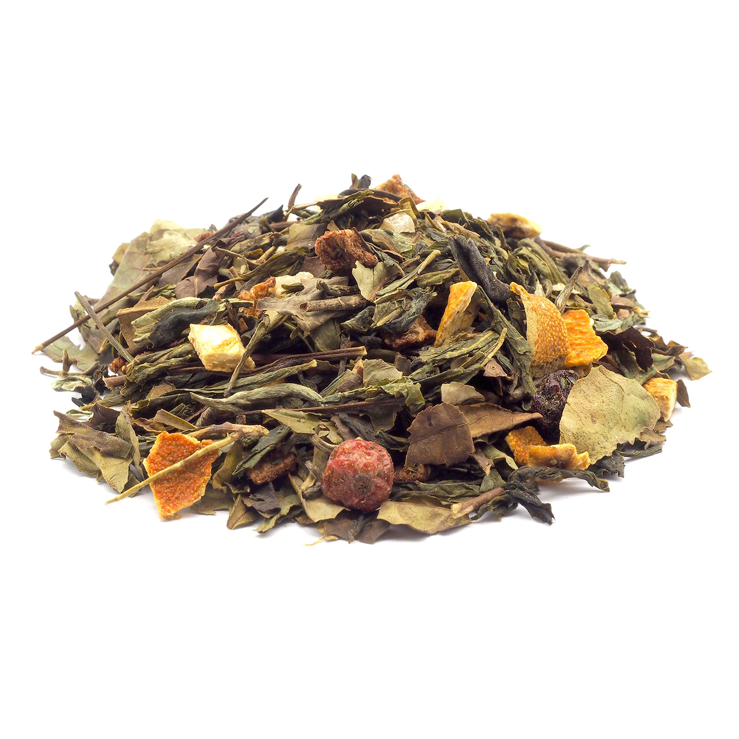 Grüntee Tempel der Götter aus China mit Lychee-Pfirsich-Geschmack, mild, beeren-fruchtig, frisch abgefüllt