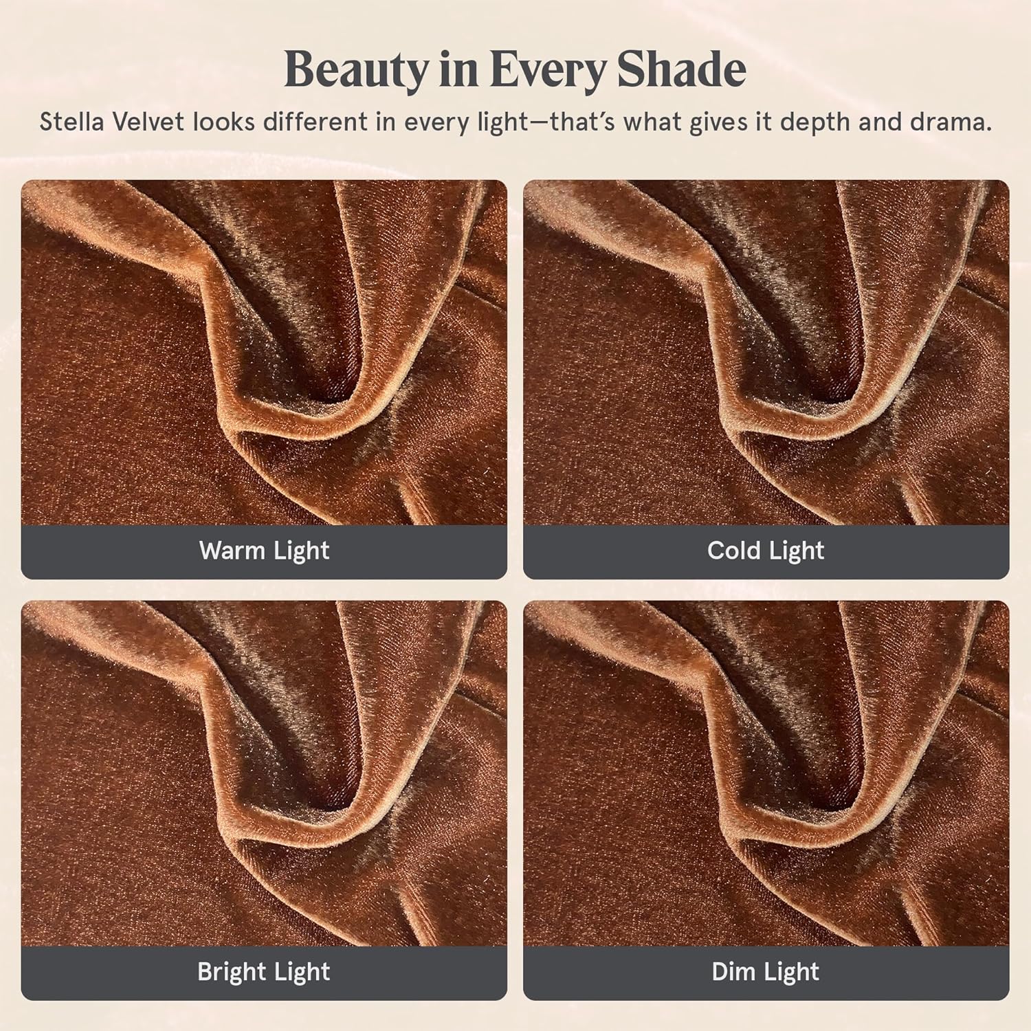 HiEnd Accents Stella Faux Silk Velvet Euro Sham Pillow Cover, 27x27 inch, Copper Brown, Romantic Western Modern Traditional Style Luxury Bedding