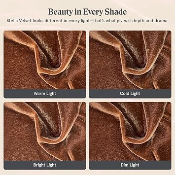 HiEnd Accents Stella Faux Silk Velvet 2 Piece Bedspread Set with Pillow Sham, Twin, Copper Brown, Ruffle Skirt Romantic Western Modern Traditional Style Bedding, 1 Bed Spread and 1 Pillow Case