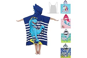 Dinosaur Beach Towel with Hood