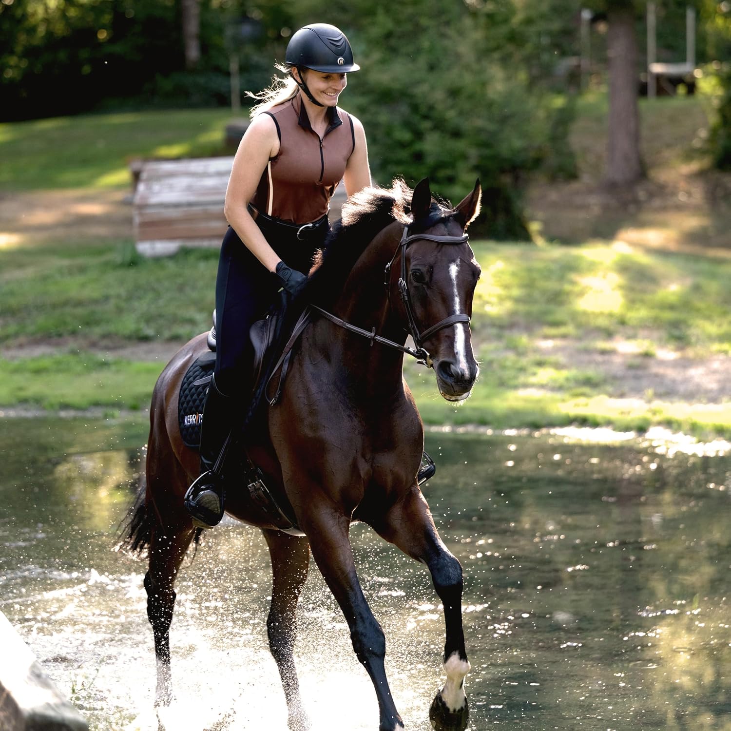 Kerrits Women's Agility Coolcore Sleeveless Horse Riding Shirt – High-Performance, Cooling, Wicking Equestrian Top