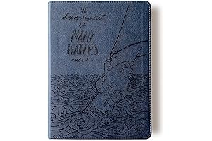 Niv Bible Blue: Exclusive Large Print Blue Bible with Hand Drawn Cover and Personalized Name