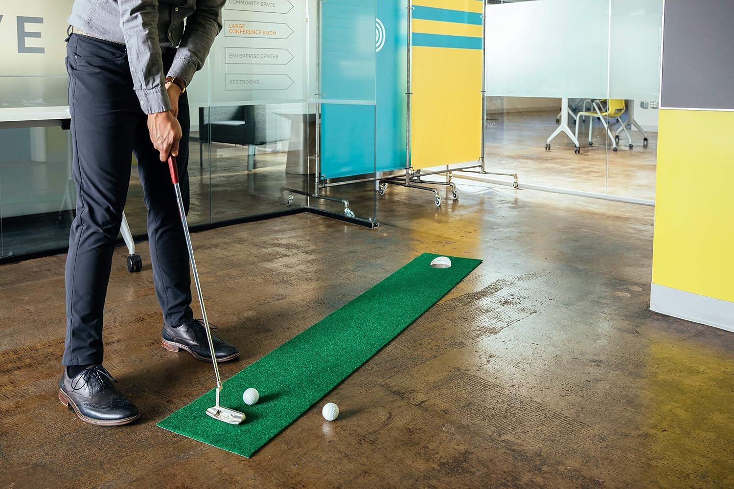 Putt-A-Bout The Par 1 Putting Mat, Green, 12-Inch x 6-Feet