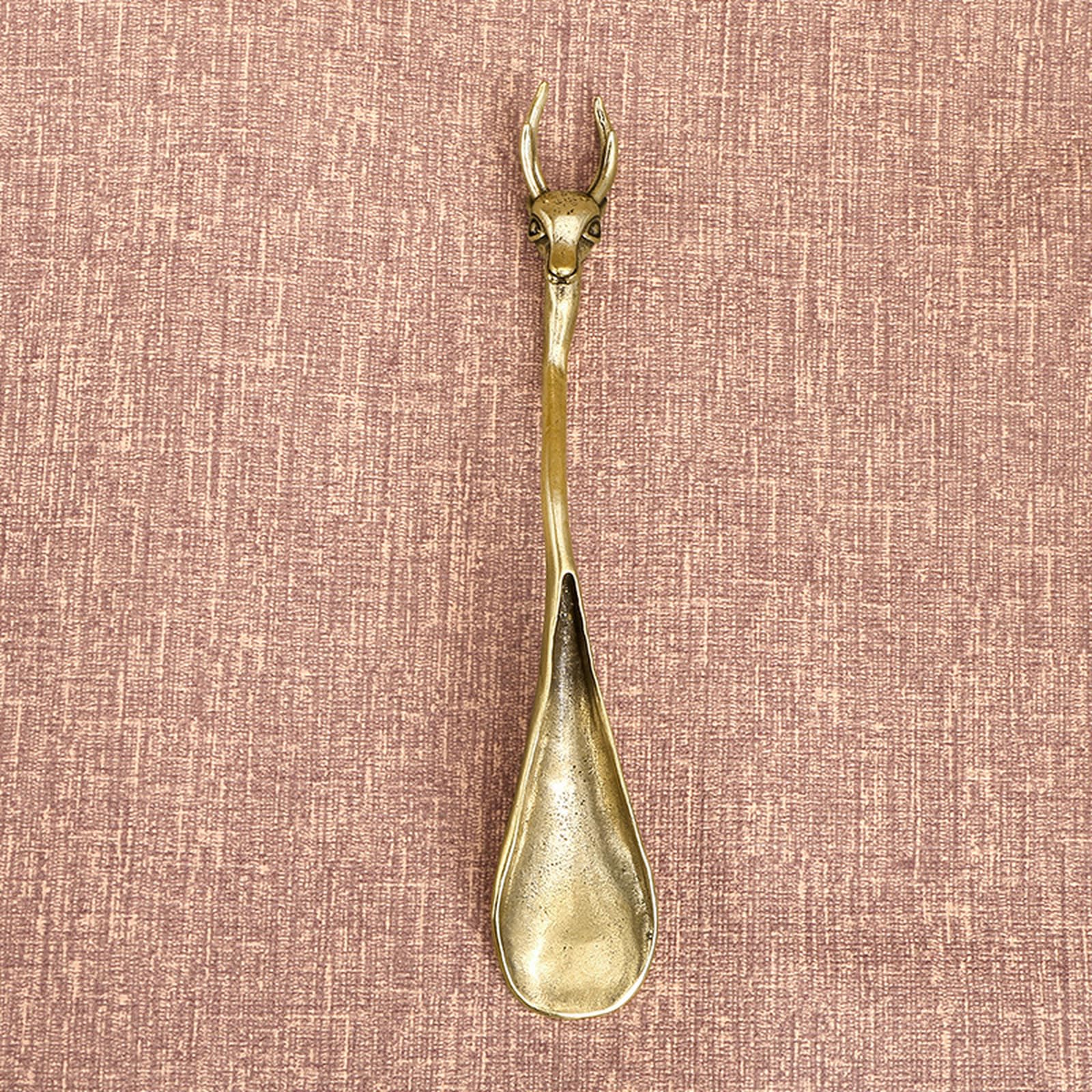 NBKLSWSUI Handmade Bronze Teaspoon Sculpture Figurine Sculture For Living Room Home Office Desk Bedroom Unique New Homeowners Feng Shui Sculptural
