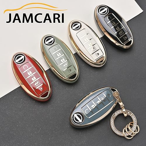 Miniatura 6 de Funda para llavero Nissan  45 botones de protección de TPU suave carcasa para llave de coche para Nissan Altima Maxima Rogue Armada Sentra 370z