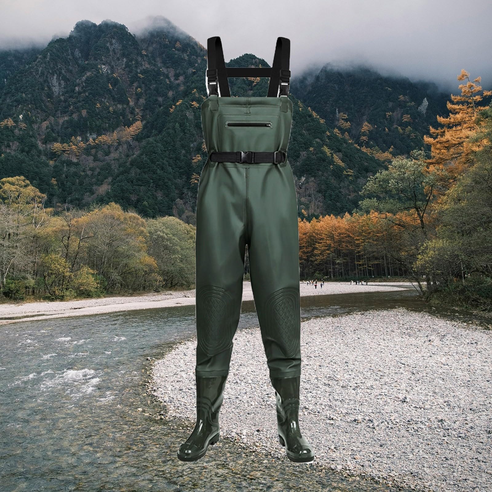 Trampolieri da uomo con stivali, impermeabili, da uomo, da pesca, per uomini e donne, in nylon, per pesca grossa, unisex, per pesca e stagno, caccia