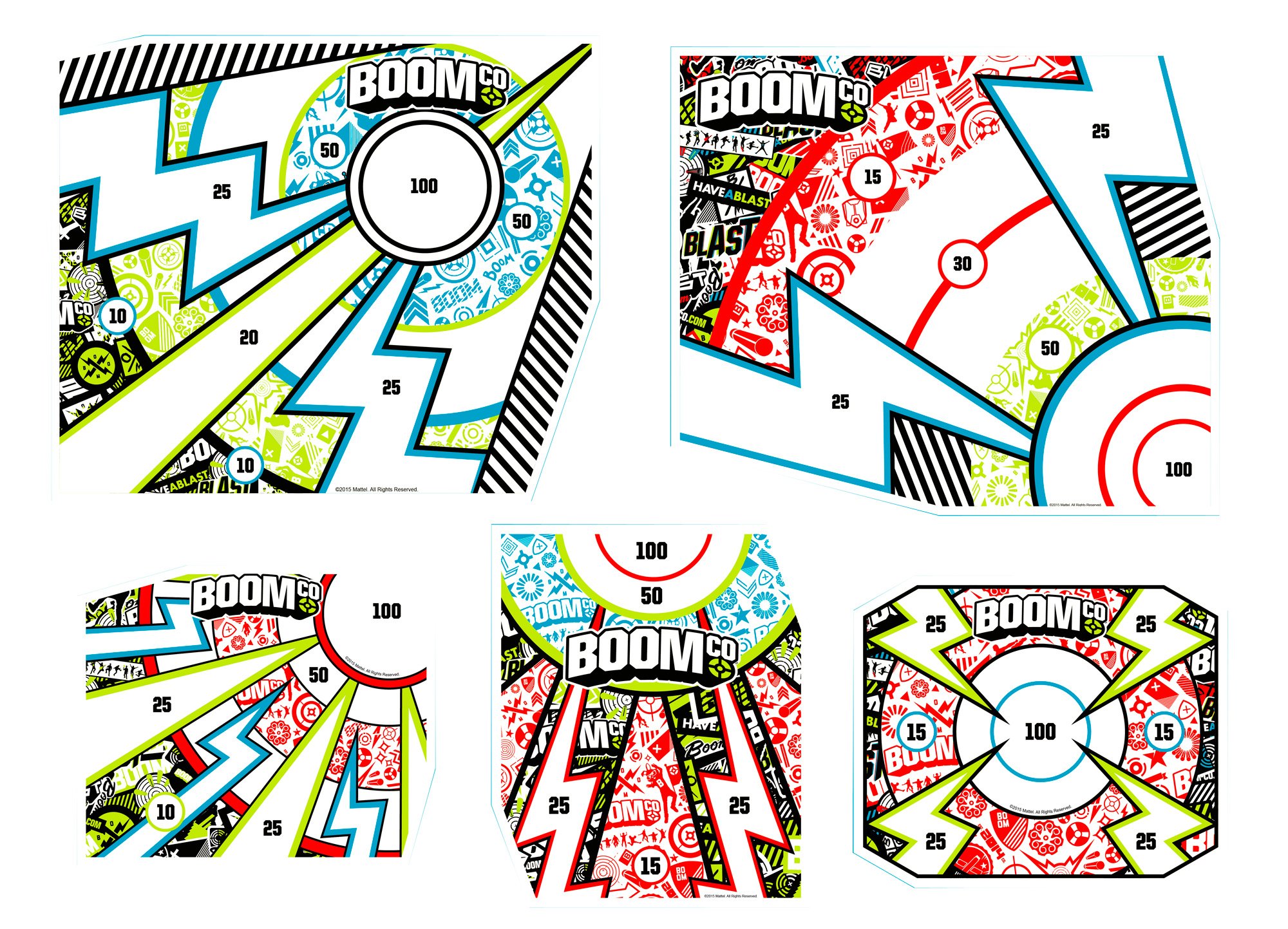 BOOM Smart Stick Target Sticker Set (5-Pack)