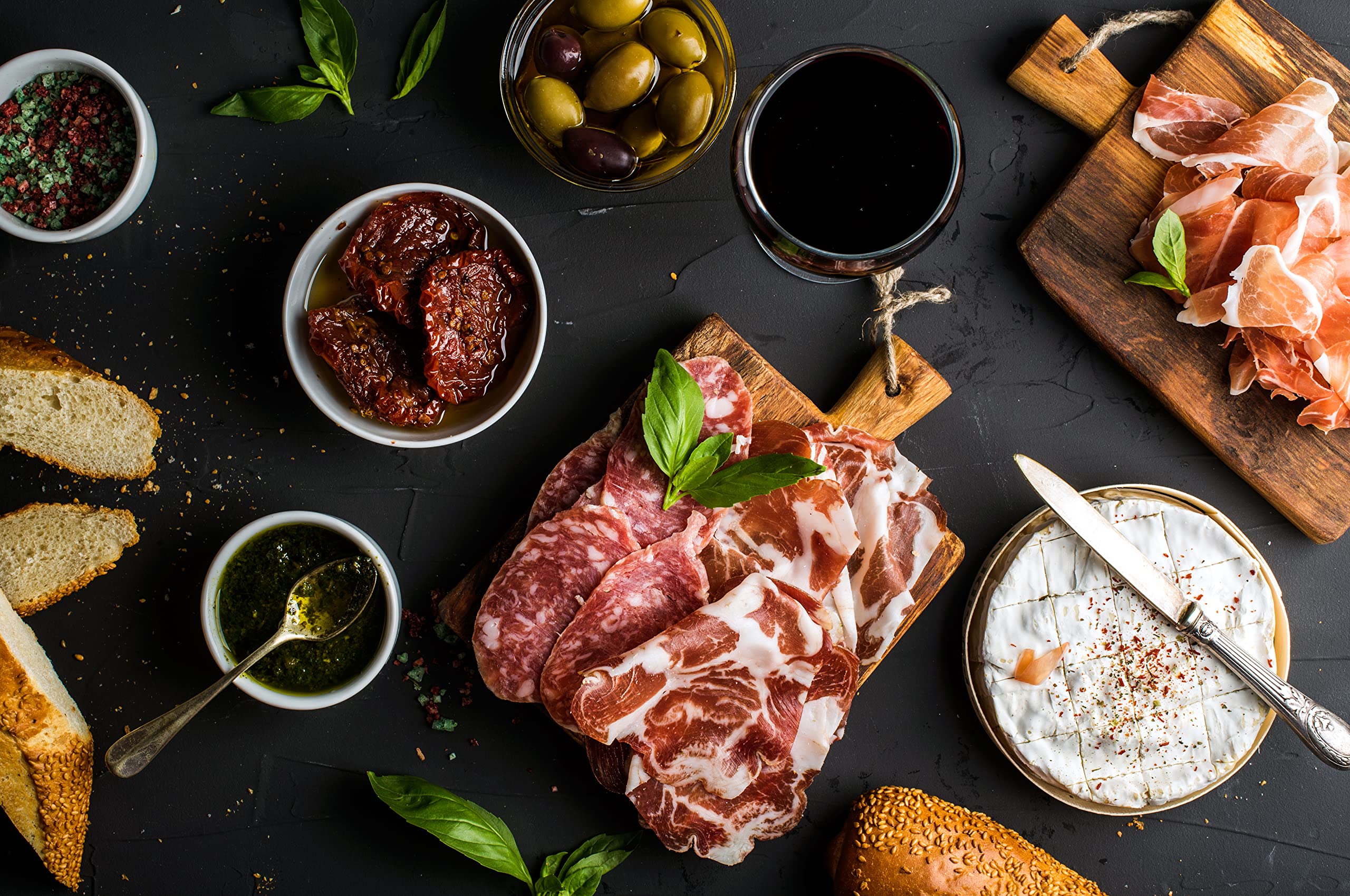 Kit aperitivo "L'E' on Gran Milan" Salumi Pasini® | Regalo gastronomico con prodotti tradizionali italiani | In sacchetto regalo
