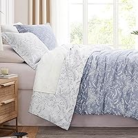 Vista 47 de Southshore Fine Living, Inc. Juego de funda de edredón tamaño King, reversible, juego de ropa de cama de microfibra de alta calidad, fácil cuidado