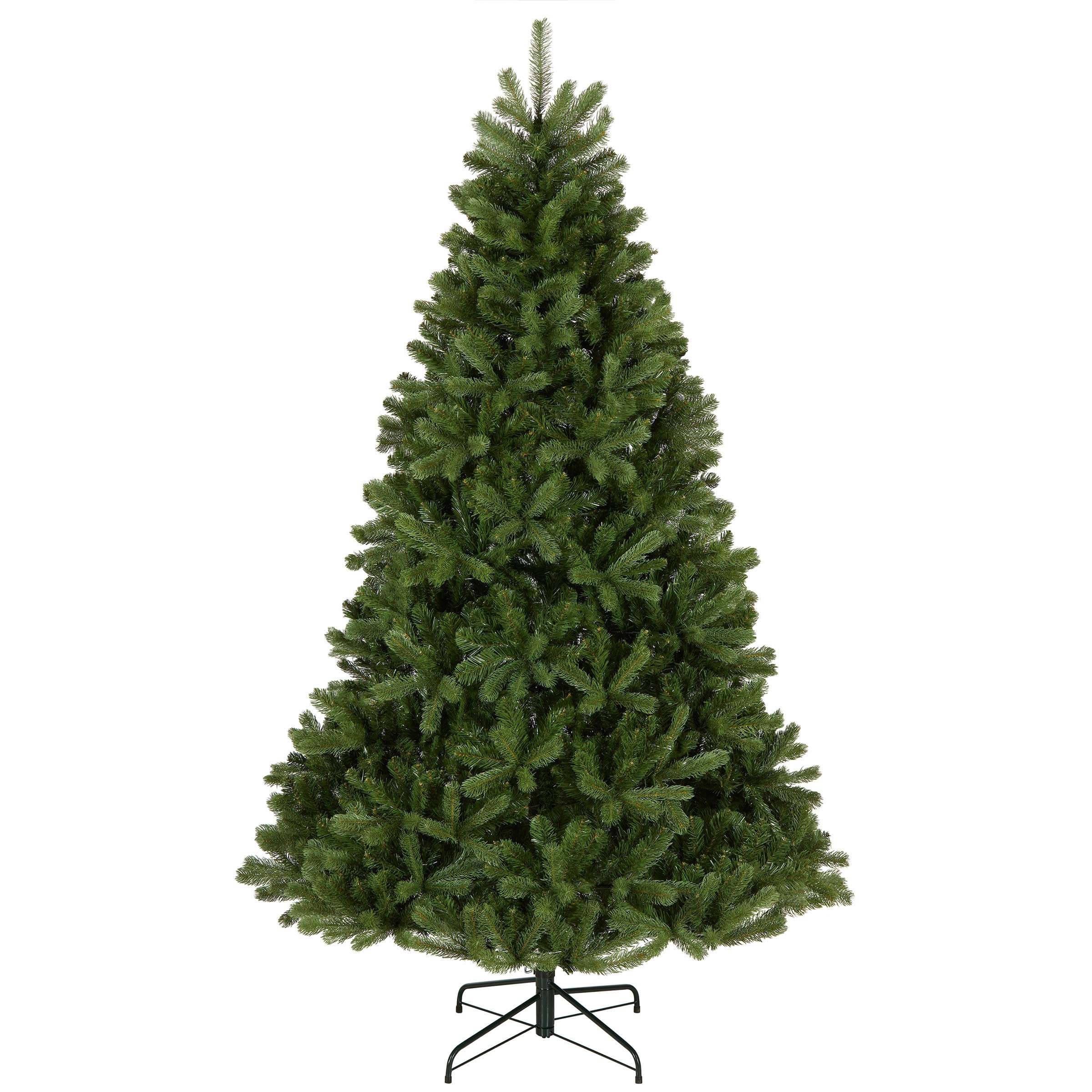 National Tree Company 7' Feel Real® Downswept Douglas® Fir Hinged Tree | 1,539 Tips, Includes Stand, Artificial, Green