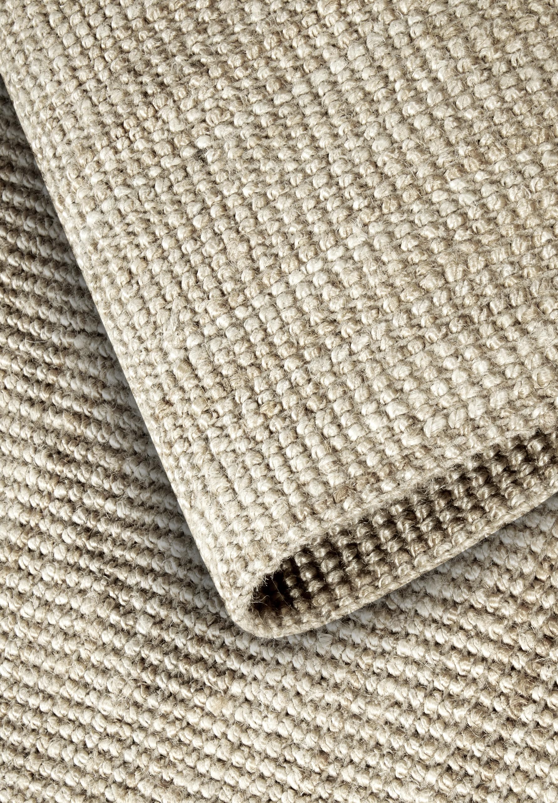 Villeroy & Boch Jute Teppich Rosalie - Natur Wohnzimmerteppich Handgewebt & Umweltfreundlich - Boho Teppich für Wohnzimmer, Schlafzimmer, Esszimmer – Natur Weiß, 200x290cm