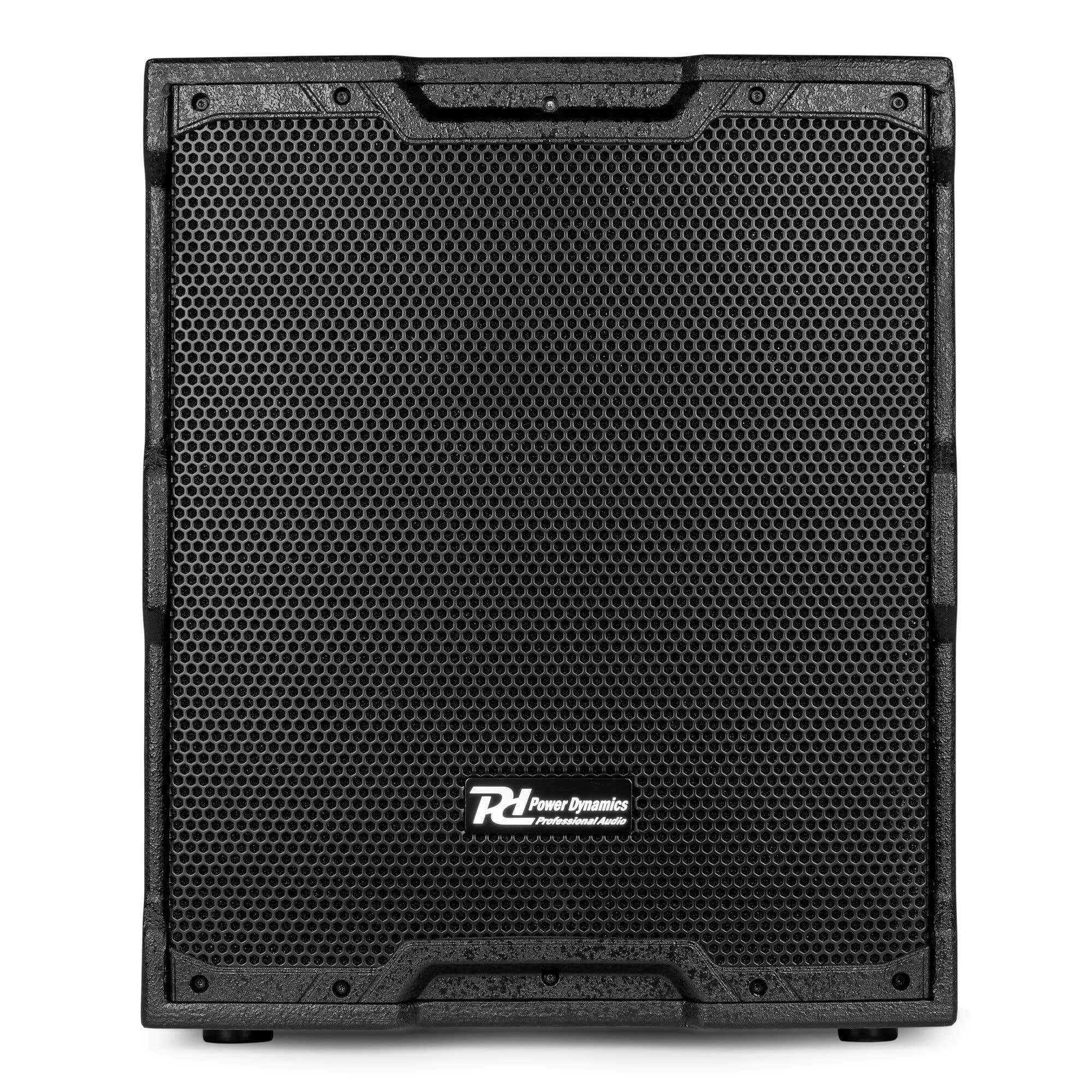 Power Dynamics PDY215SA Aktiver Subwoofer 15" - 900W - PA Aktiv Bass Tieftöner für DJ, Party, Club, Kino & Veranstaltungen - Professionelle Bassbox mit Class-D Verstärker für PA Anlage aus Sperrholz