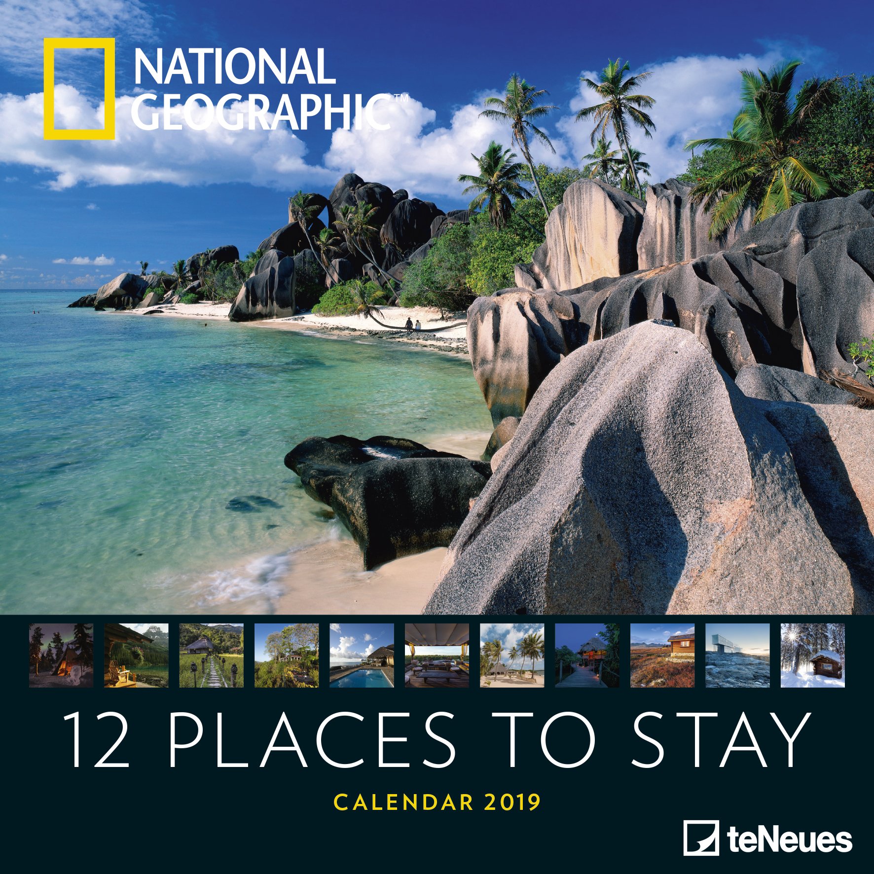2019 Natio Geog 12 Places Grid Calendar