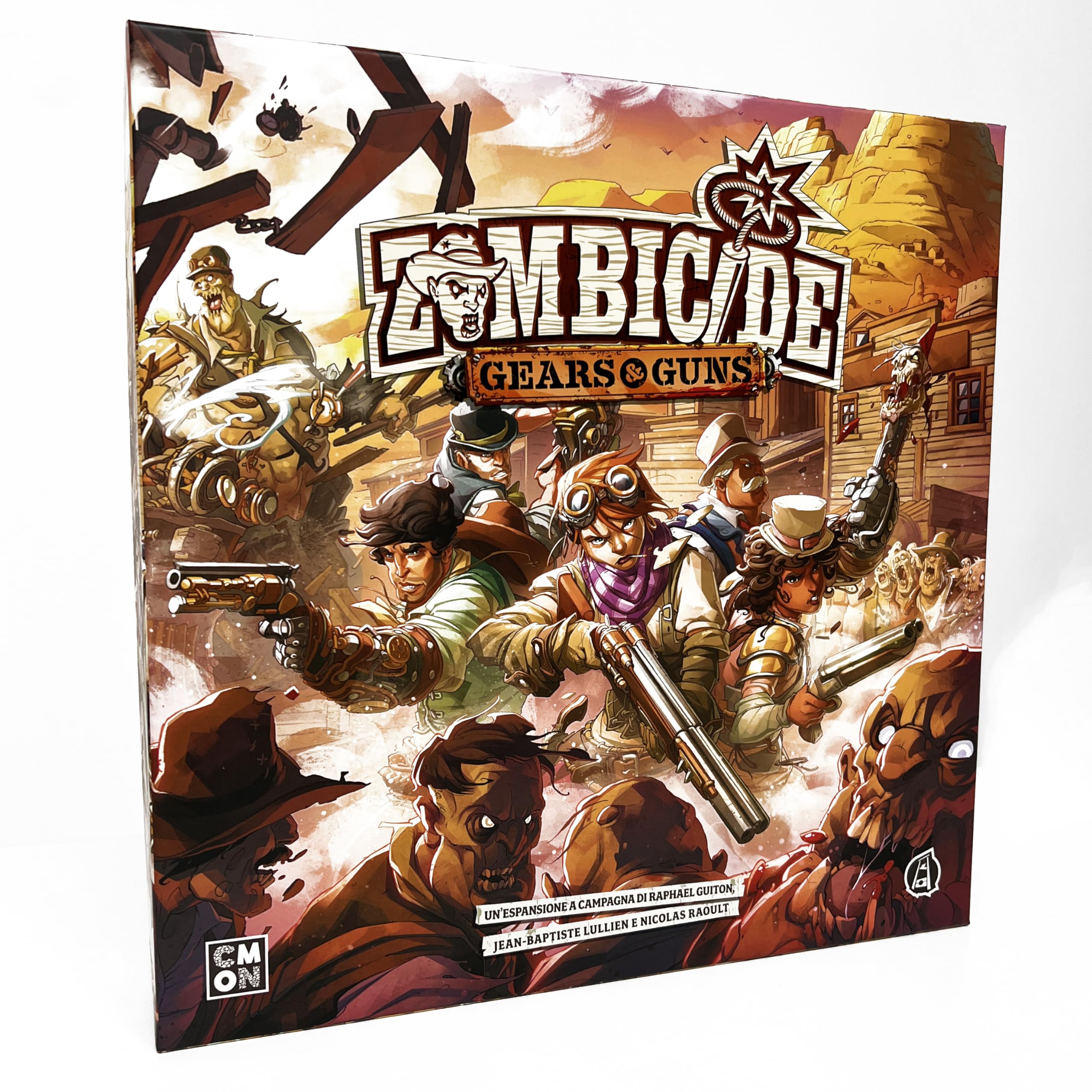 Asmodee - Zombicide Undead or Alive: Gears & Guns, Espansione Gioco da Tavolo, 14+ anni, 1-6 Giocatori, Edizione in Italiano