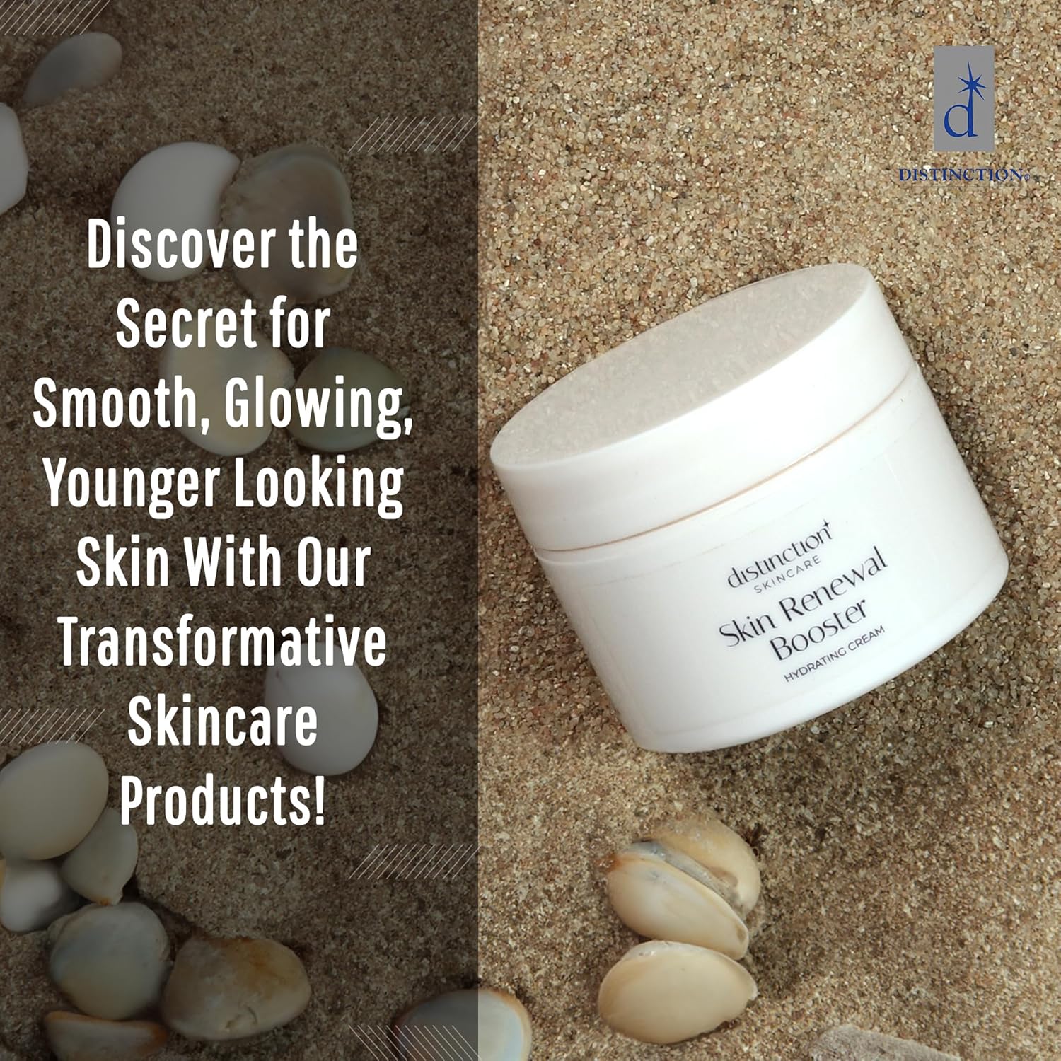 Distinction Skin Renewal Booster – Hydrating Face Moisturizer – Anti Aging Cream for Fine Lines & Wrinkles – Hydrates, Softens & Boosts Radiance – Daily Facial Cream for All Skin Types – 1 Oz