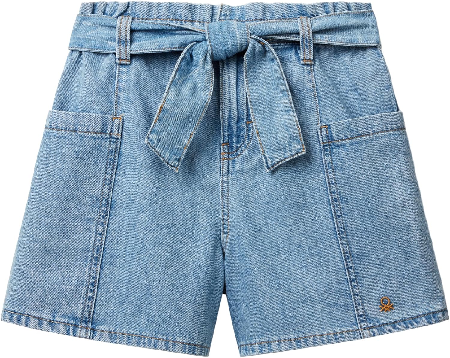 Mezclilla Benetton Mujer Pantalones Cortos Benetton Niña United