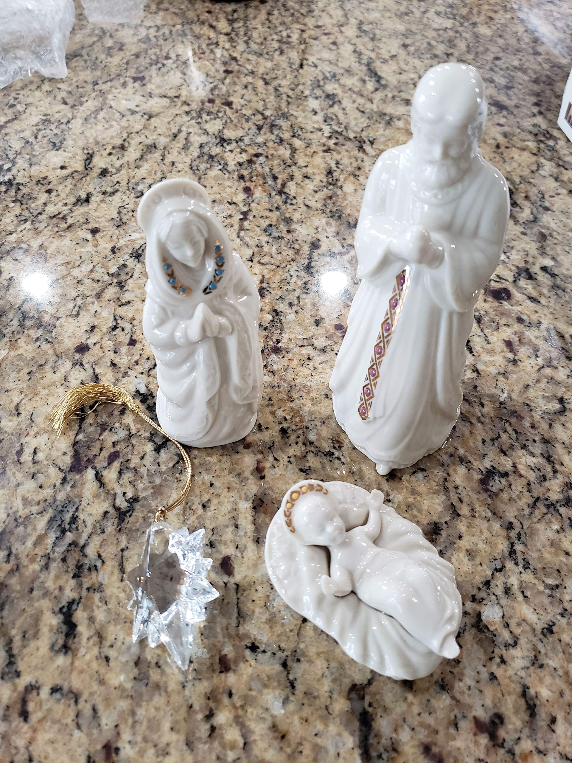 Amazon.com: Lenox China Jewels Nativity Porcelain 3-Piece The Holy